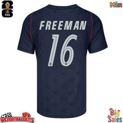 United States Alex Freeman #16 Replica Away Stadium Shirt World Cup 2026 Short Sleeve